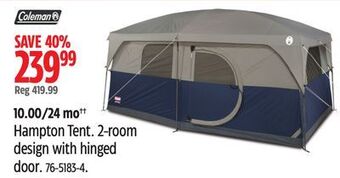 Canadian Tire Coleman hampton tent offer