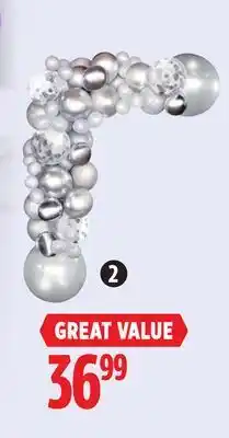 Canadian Tire Balloon garland kit, silver offer