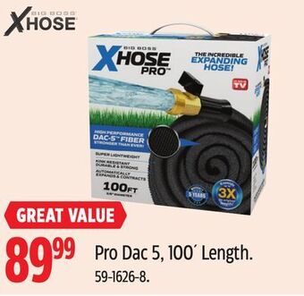 Canadian Tire Xhose pro dac 5, 100´ length offer