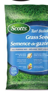 Canadian Tire Scotts turf builder all purpose grass seed, 5kg offer