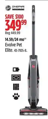 Canadian Tire Hoover evolve pet elite stick vacuums offer