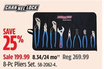 Canadian Tire Channellock 8-pc pliers set offer