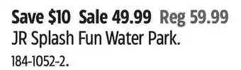 Canadian Tire Banzai jr splash fun water park offer
