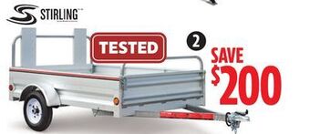 Canadian Tire Stirling galvalume plus utility trailer, 5 x 7' offer