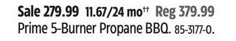 Canadian Tire Master chef prime 5-burner propane bbq offer