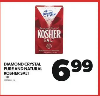 Real Canadian Superstore Diamond crystal pure and natural kosher salt, 3 lb offer