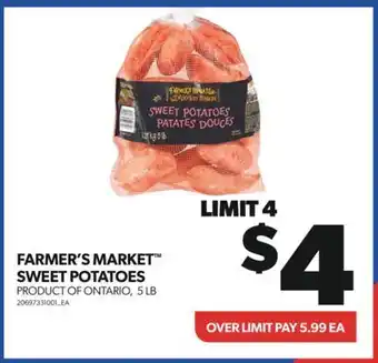 Real Canadian Superstore Farmer's market™ sweet potatoes, 5 lb offer