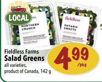 Farm Boy Fieldless farms salad greens offer
