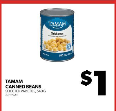 Real Canadian Superstore Tamam canned beans, 540 g offer