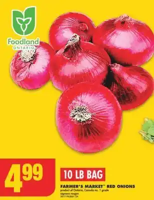 No Frills Farmer's market™ red onions, 10 lb bag offer
