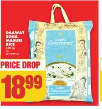 No Frills Daawat sona masuri rice, 9.08 kg offer