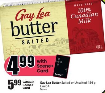 FreshCo Gay lea butter salted or unsalted 454 g offer