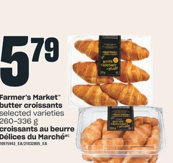 Valu-mart Croissants au beurre délices du marché, 260-336 g offer