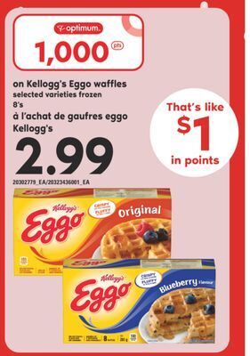 Valu-mart Gaufres eggo kellogg's offer