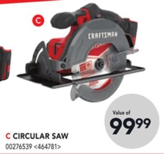 RONA Craftsman circular saw offer