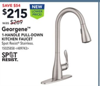 RONA Georgene 1-handle pull-down kitchen faucet offer