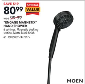RONA Engage magnetix hand shower, 6 offer