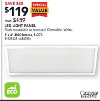 RONA Led light panel offer