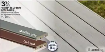 RONA Prime composite deck board, 1 x 5-1/2 offer