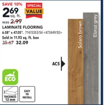 RONA Laminate flooring, 6.08 x 47.05 offer