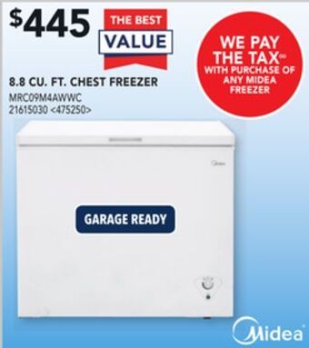 RONA 8.8 cu.ft. chest freezer offer