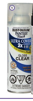 Home Hardware Painter's touch 2x ultra cover spray paint - gloss clear, 340 g offer