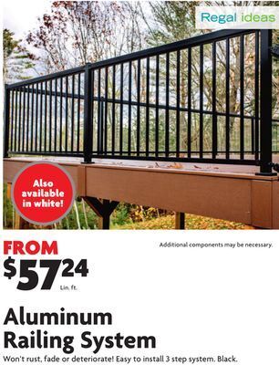 Home Hardware Aluminum railing system offer