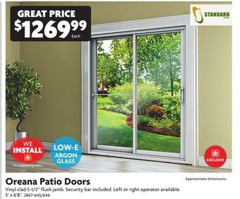 Home Hardware Oreana patio doors offer