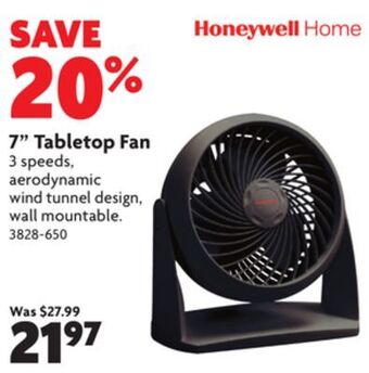 Home Hardware 7 tabletop fan offer