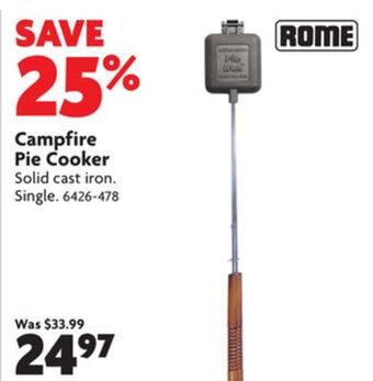 Home Hardware Campfire pie cooker offer