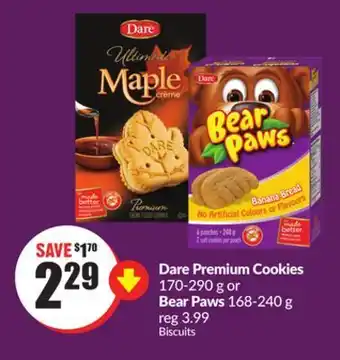 Chalo FreshCo Dare premium cookies 170-290 g or bear paws 168-240 g offer