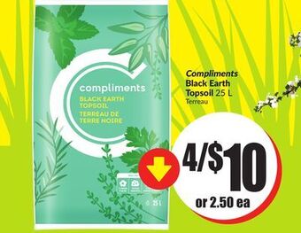 Chalo FreshCo Compliments black earth topsoil 25 l offer