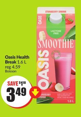 Chalo FreshCo Oasis health break 1.6 l offer