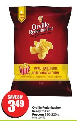 Chalo FreshCo Orville redenbacher ready to eat popcorn 150-220 g offer