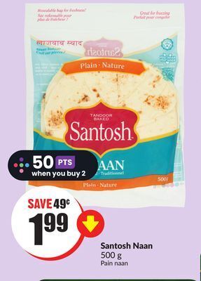 Chalo FreshCo Santosh naan 500 g offer