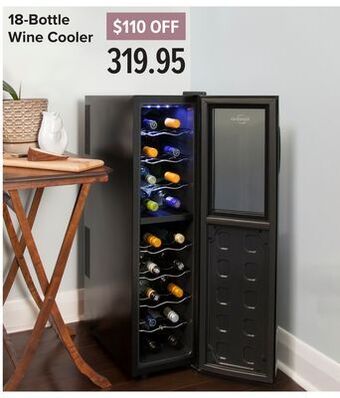 Linen Chest 18-bottle wine cooler offer