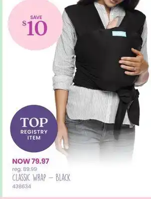Babies 'R' Us Classic wrap - black offer