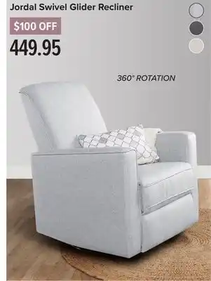 Linen Chest Jordal swivel glider recliner offer