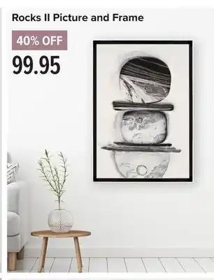 Linen Chest Rocks ii picture and frame offer
