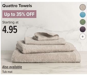 Linen Chest Quattro towels offer