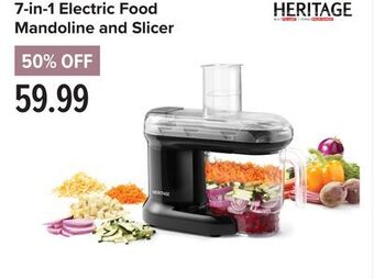 Linen Chest 7-in-1 electric food mandoline and slicer offer