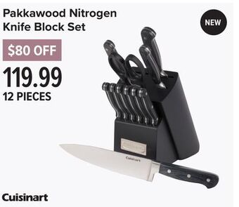 Pakkawood nitrogen knife block set