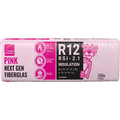 Home Depot Owens corning r-12 spacesaver pink fiberglas insulation offer