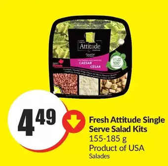 FreshCo Fresh attitude single serve salad kits offer