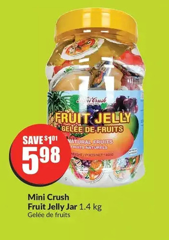FreshCo Mini crush fruit jelly jar offer