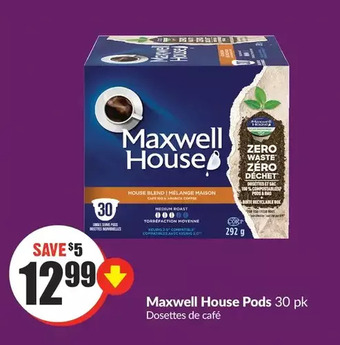 FreshCo Maxwell house pods offer