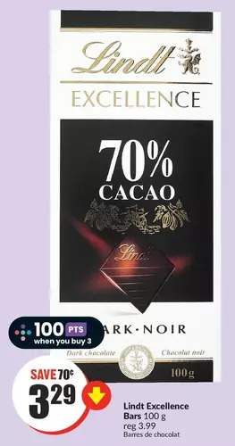 FreshCo Lindt excellence bars offer