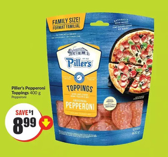FreshCo Piller's pepperoni toppings offer