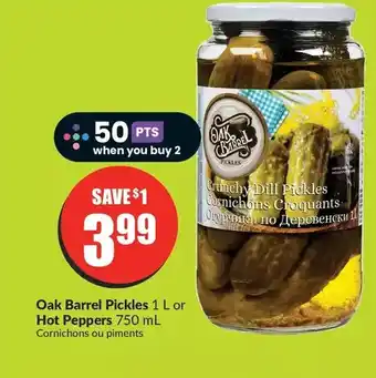 FreshCo Oak barrel pickles | hot peppers offer