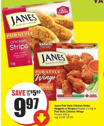 FreshCo JANES PUB STYLE chicken Strips 1.1kg offer
